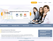 Tablet Screenshot of kursykomputerowewarszawa.pl